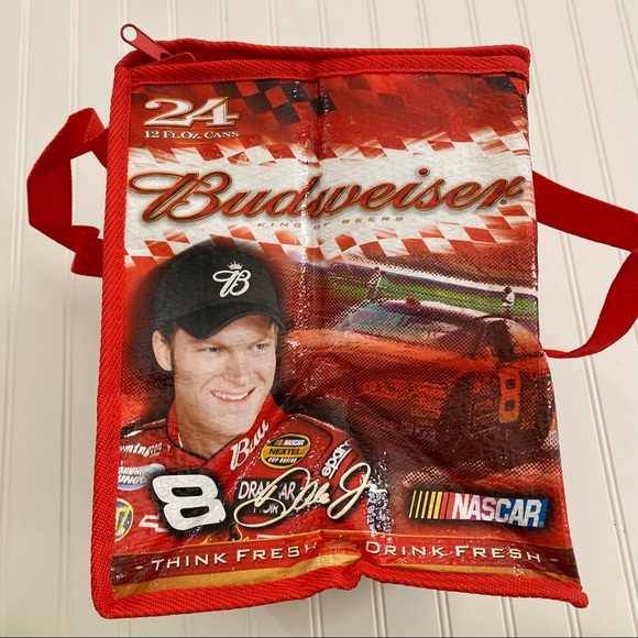 Nascar Dale Earnhardt JR. Track Cooler Insulated Lunch Bag Budweiser - Picture 9 of 11